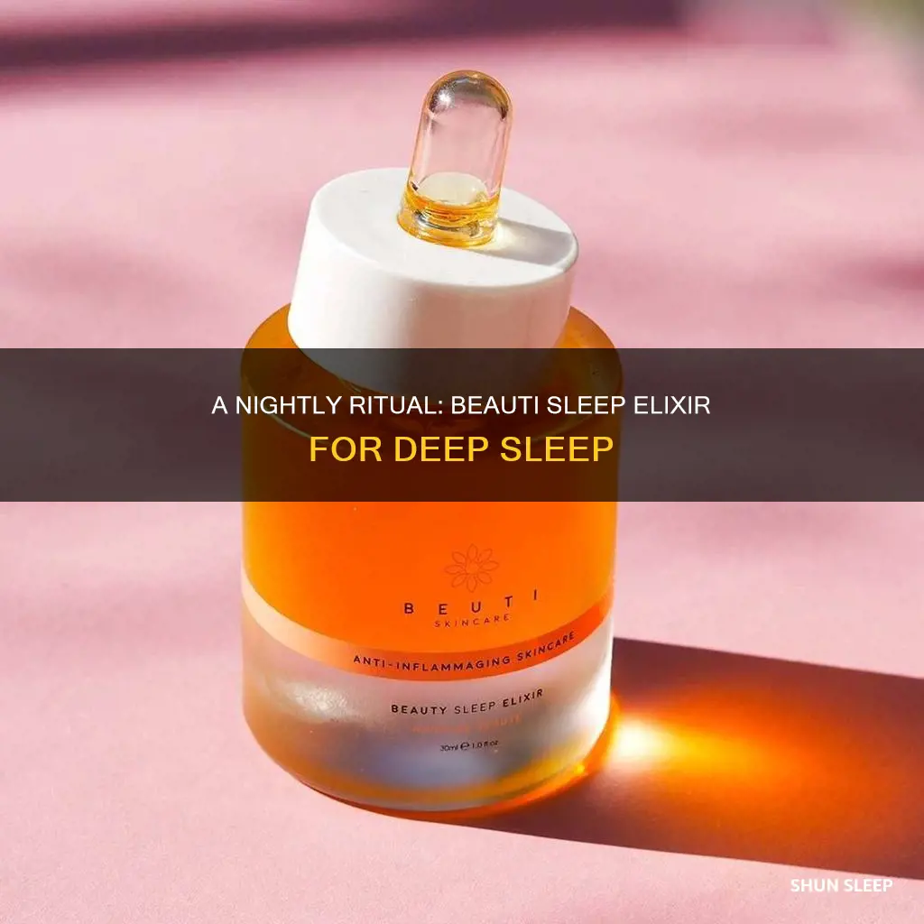how to use beuti sleep elixir