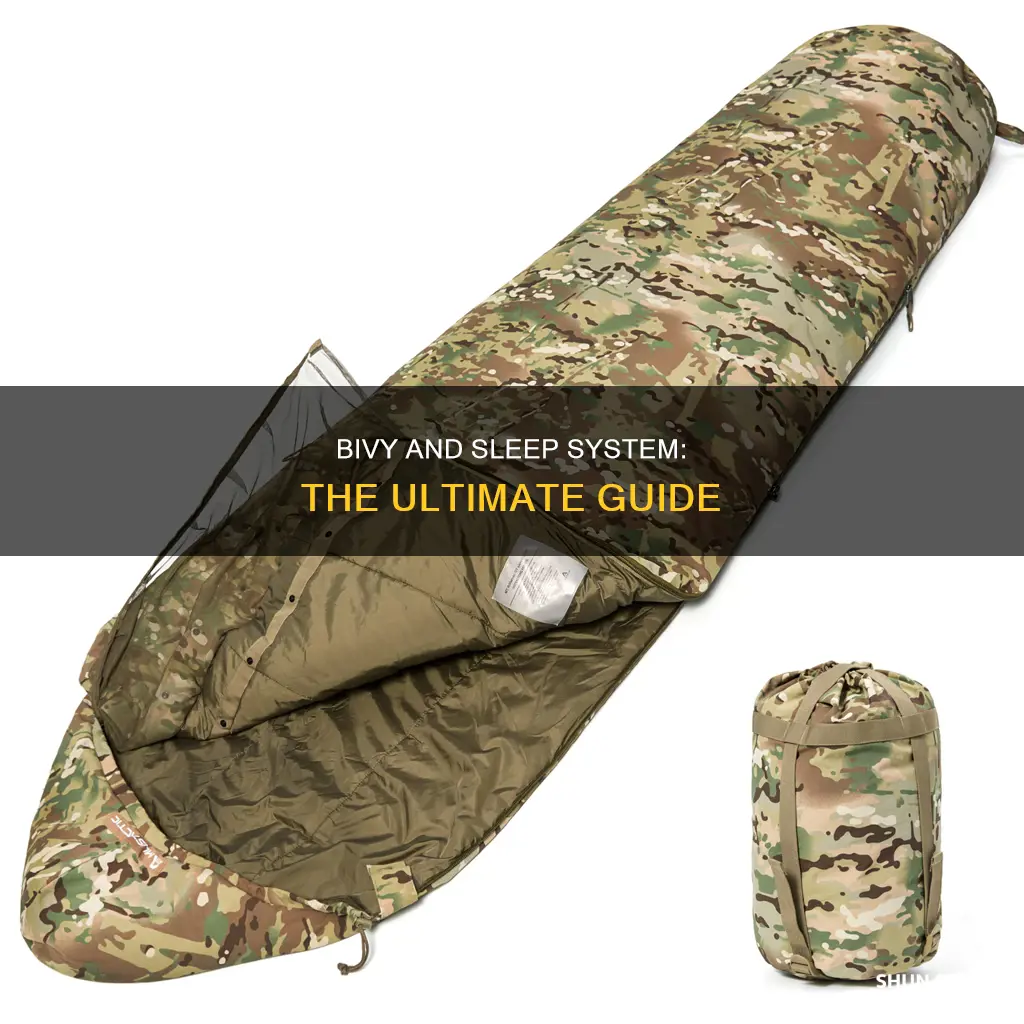 how to use bivy with sleep system