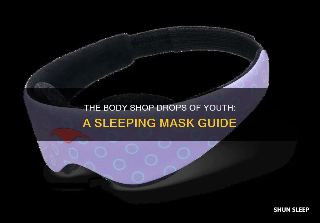 how to use body shop drops of youth sleeping mask