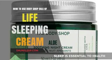 The Body Shop's Oils of Life Sleeping Cream: Application Tips