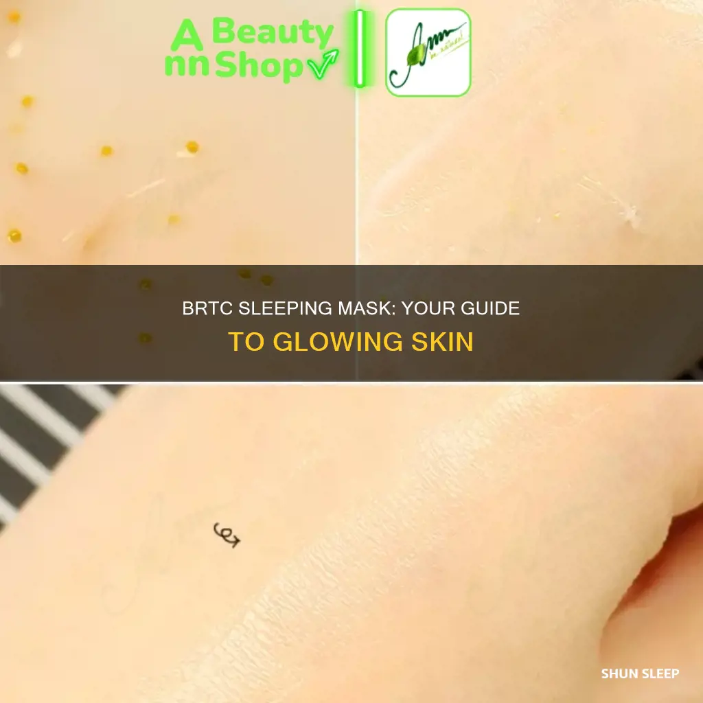 how to use brtc sleeping mask