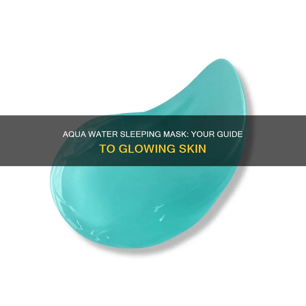 how to use carenel aqua water sleeping mask