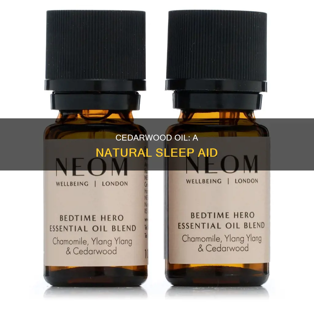 how to use cedarwood essential oil for sleep
