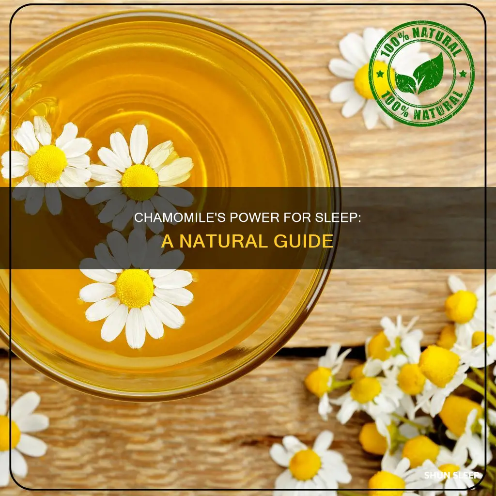how to use chamomile for sleep
