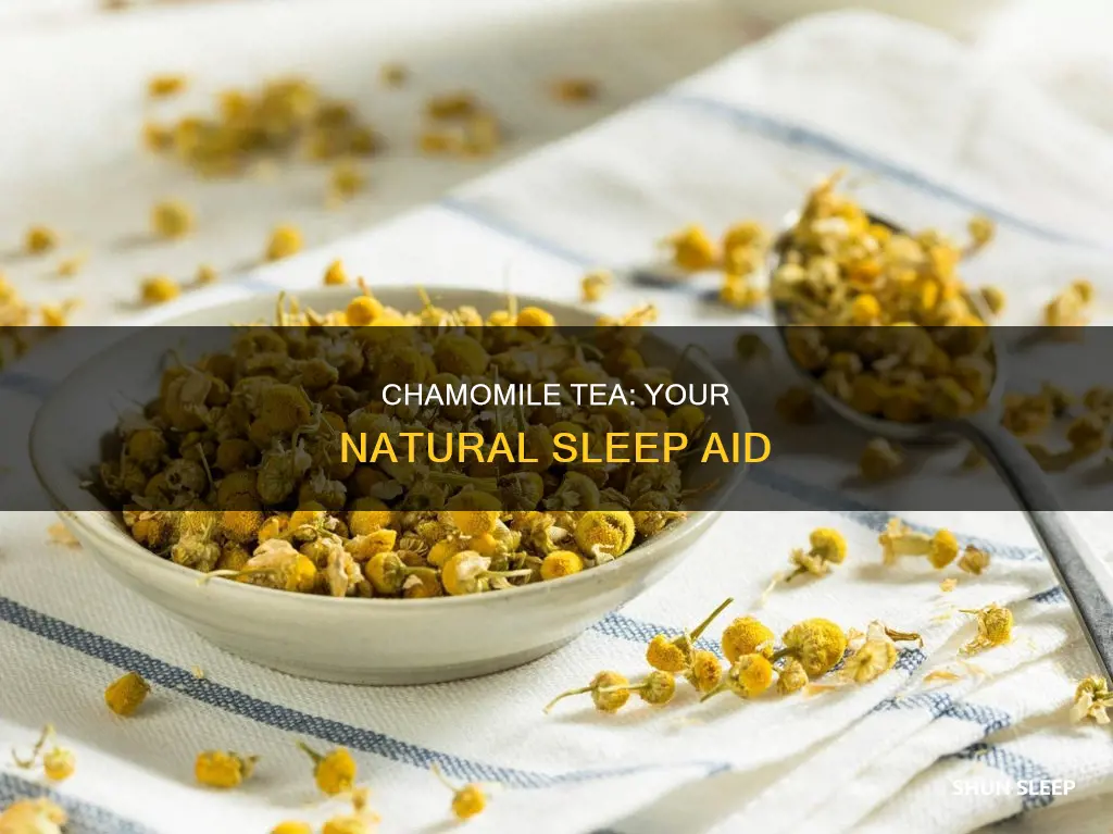 how to use chamomile tea for sleep