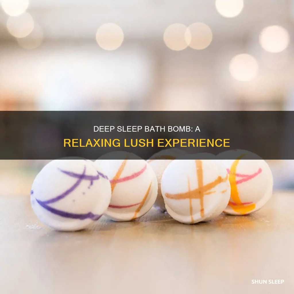 how to use deep sleep bath bomb lush