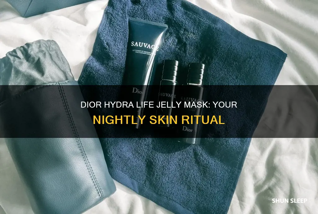 how to use dior hydra life jelly sleeping mask