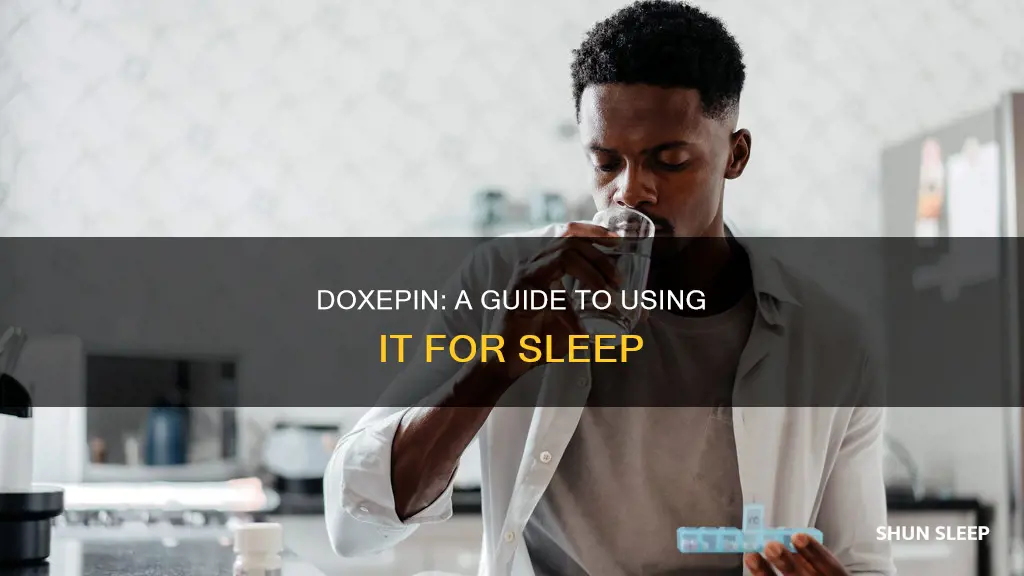 how to use doxepin for sleep