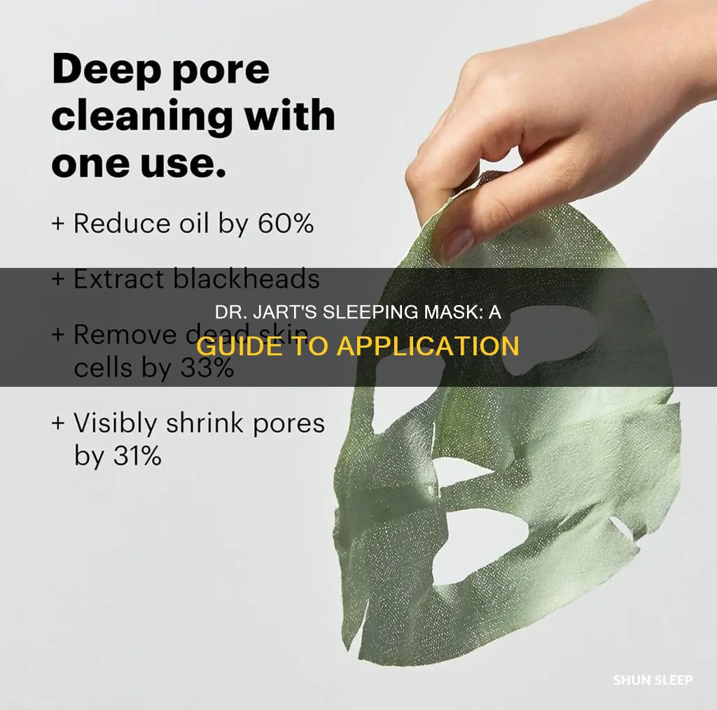 how to use dr jart sleeping mask