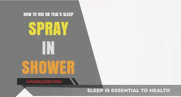 Relaxing with Dr Teal's Sleep Spray in the Shower