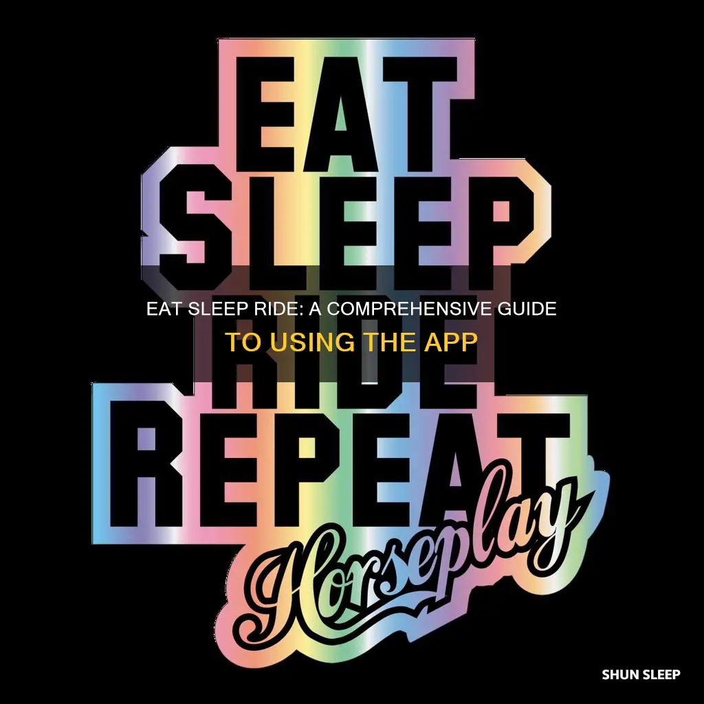 how to use eat sleep ride