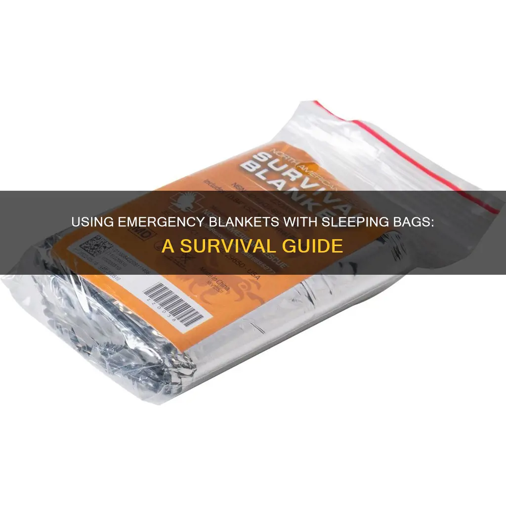 how to use emergency blanket with sleeping bag