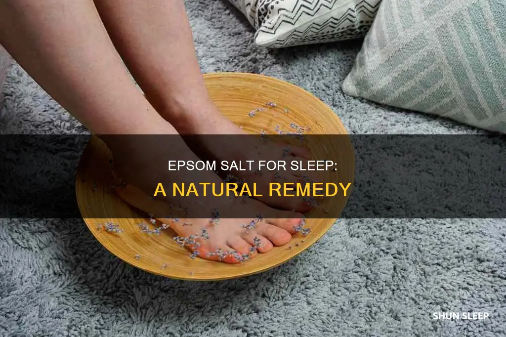 how to use epsom salt for sleep