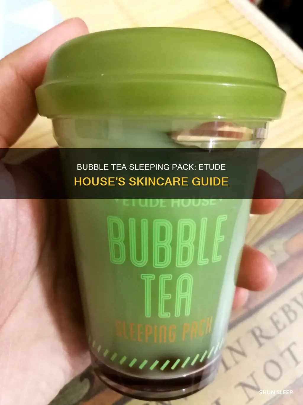 how to use etude house bubble tea sleeping pack