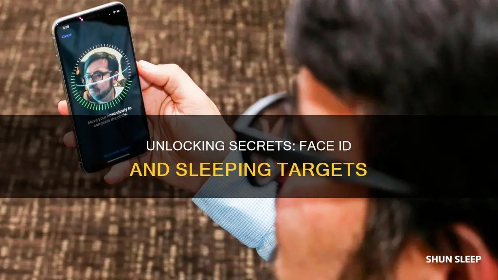 how to use face id on someone sleeping