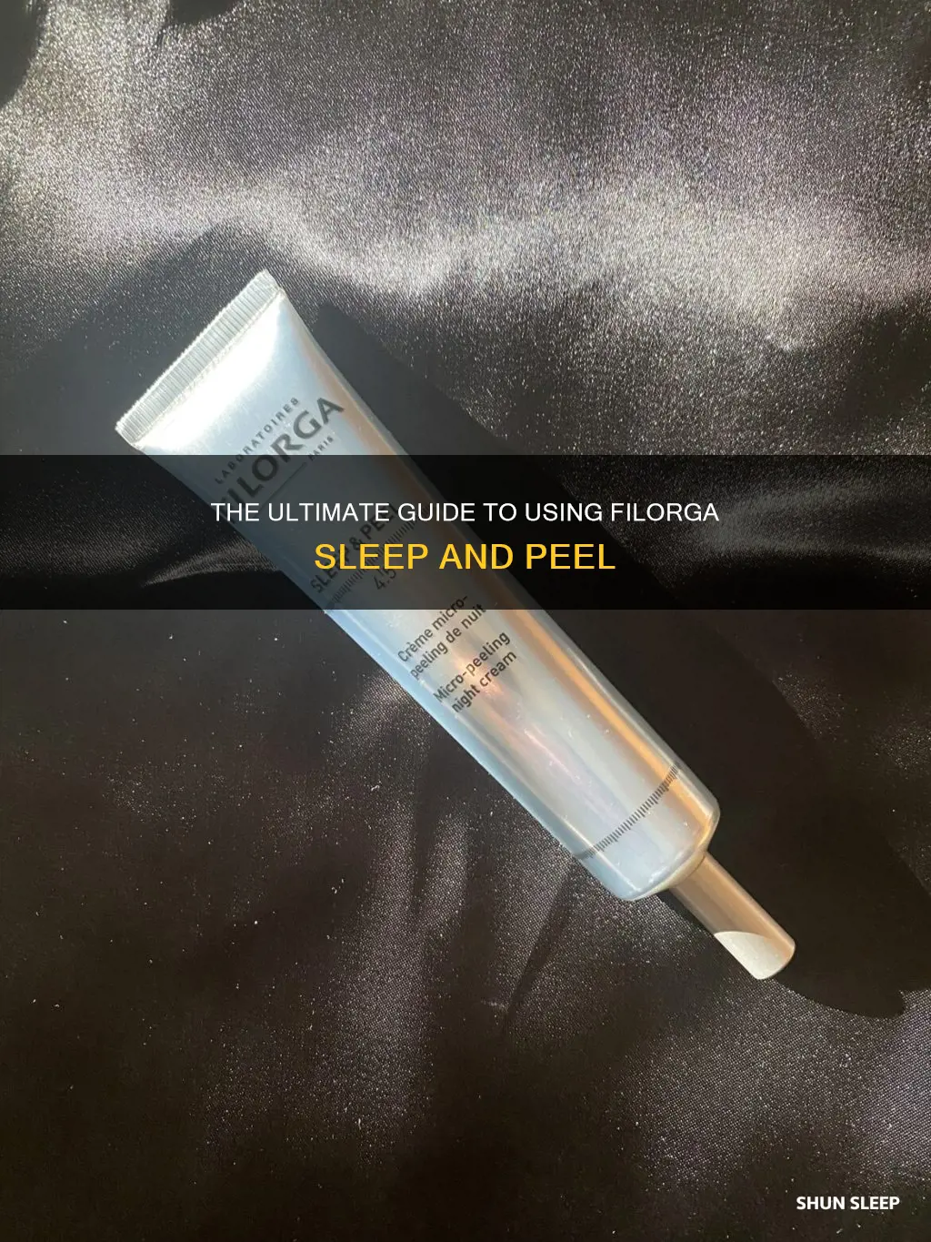 how to use filorga sleep and peel