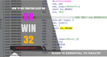 Sleep Inc Function: A Guide to Using on Win 32