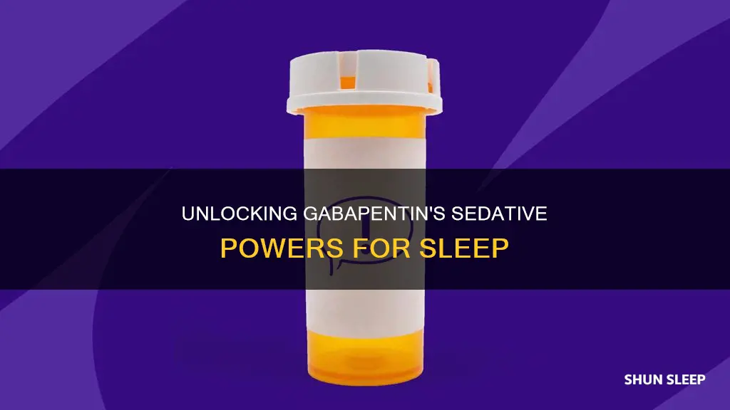 how to use gabapentin for sleep