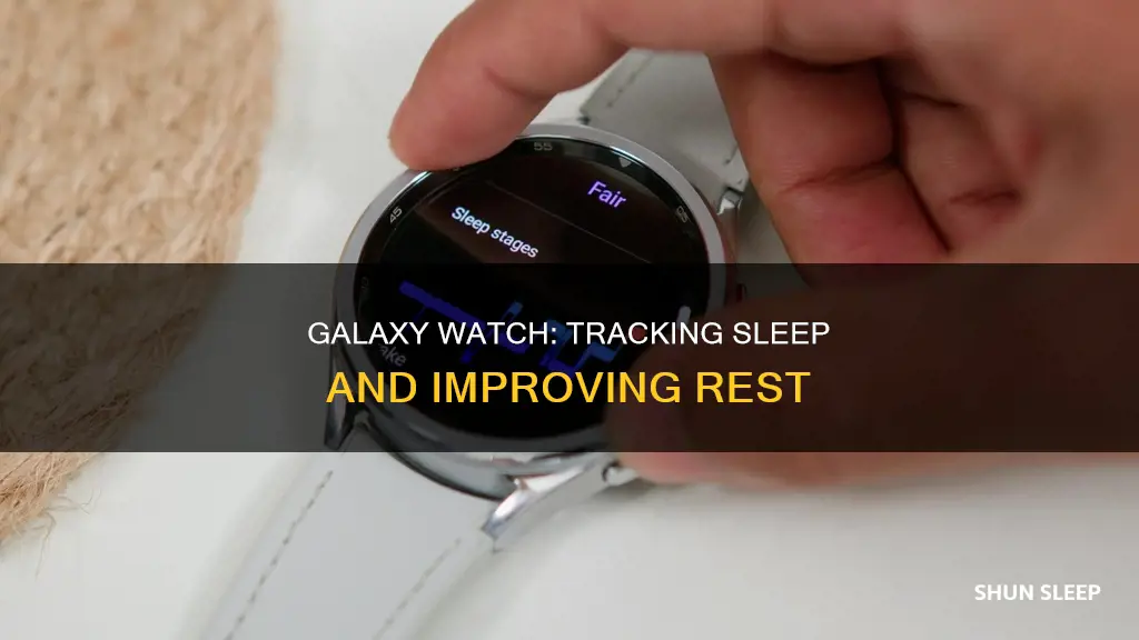 how to use galaxy watch to track sleep