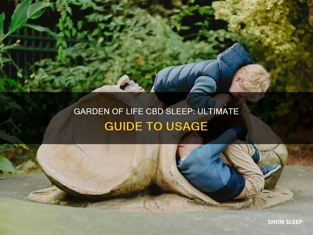 how to use garden of life cbd sleep