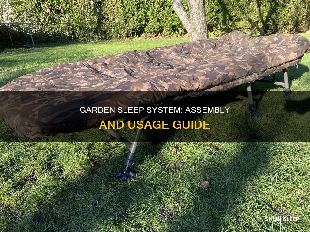 how to use garden sleep system