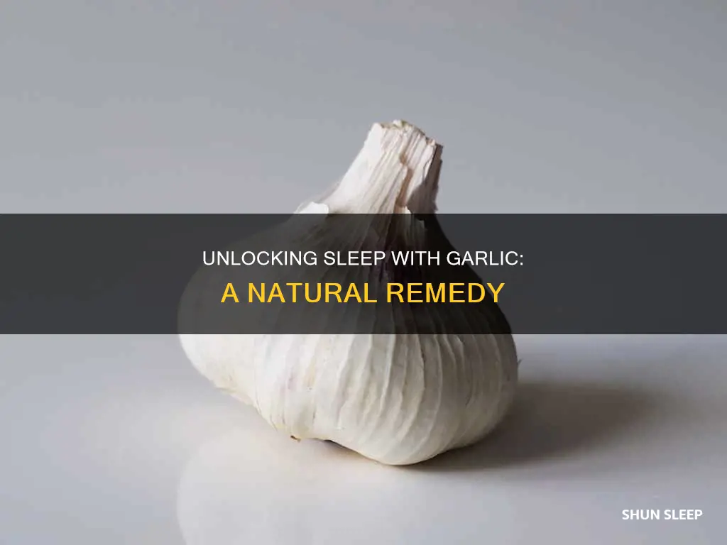 how to use garlic for sleep