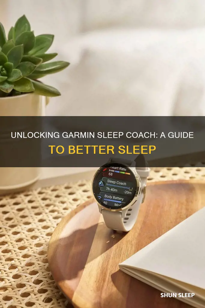 how to use garmin sleep coach