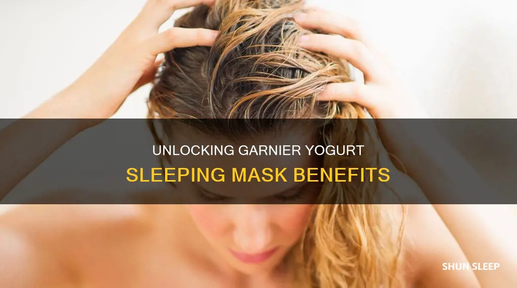 how to use garnier yoghurt sleeping mask