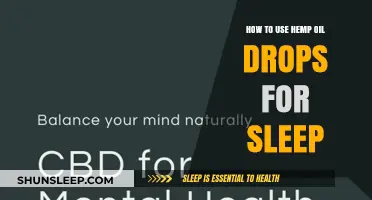Unlocking Sleep with Hemp Oil Drops