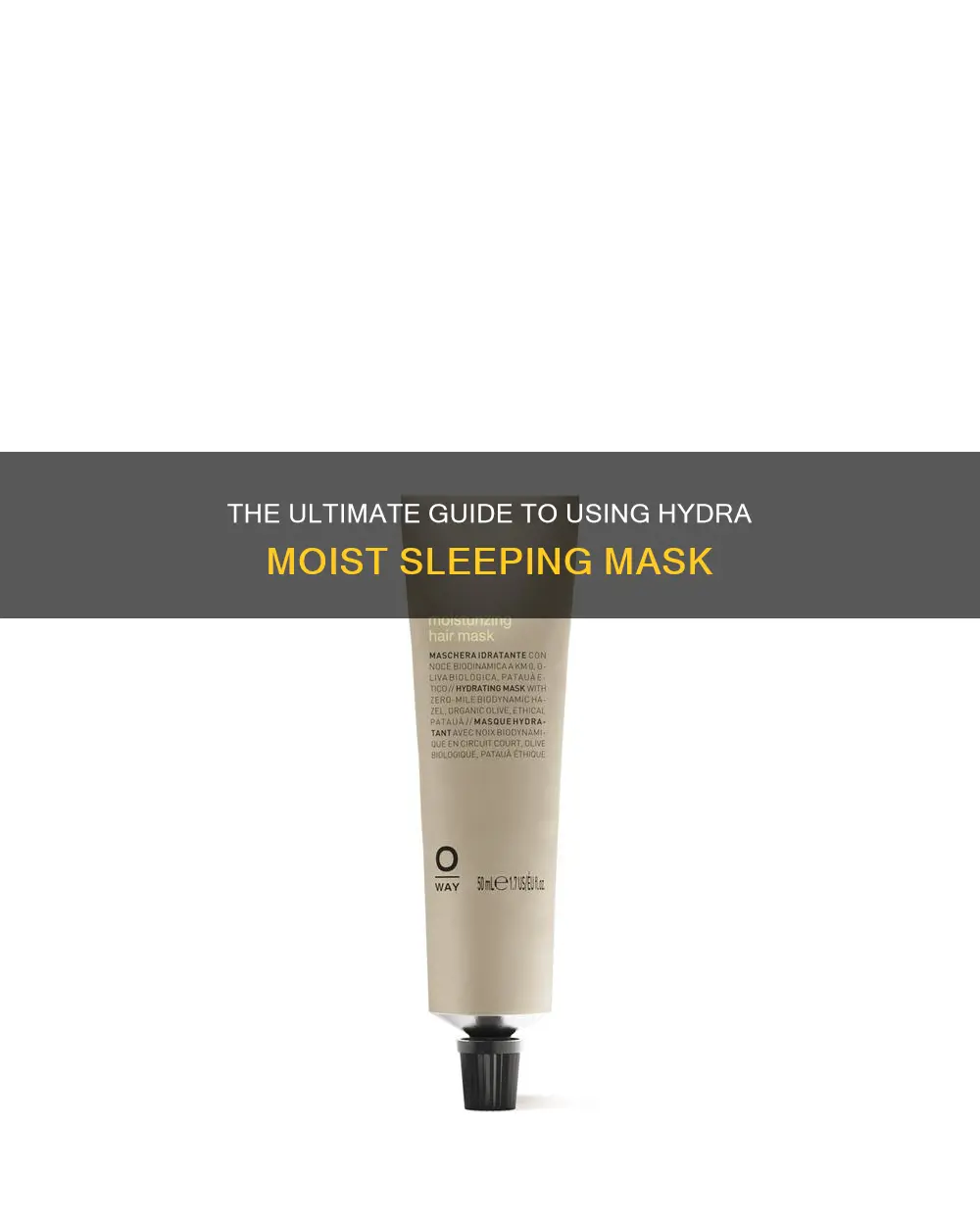 how to use hydra moist sleeping mask