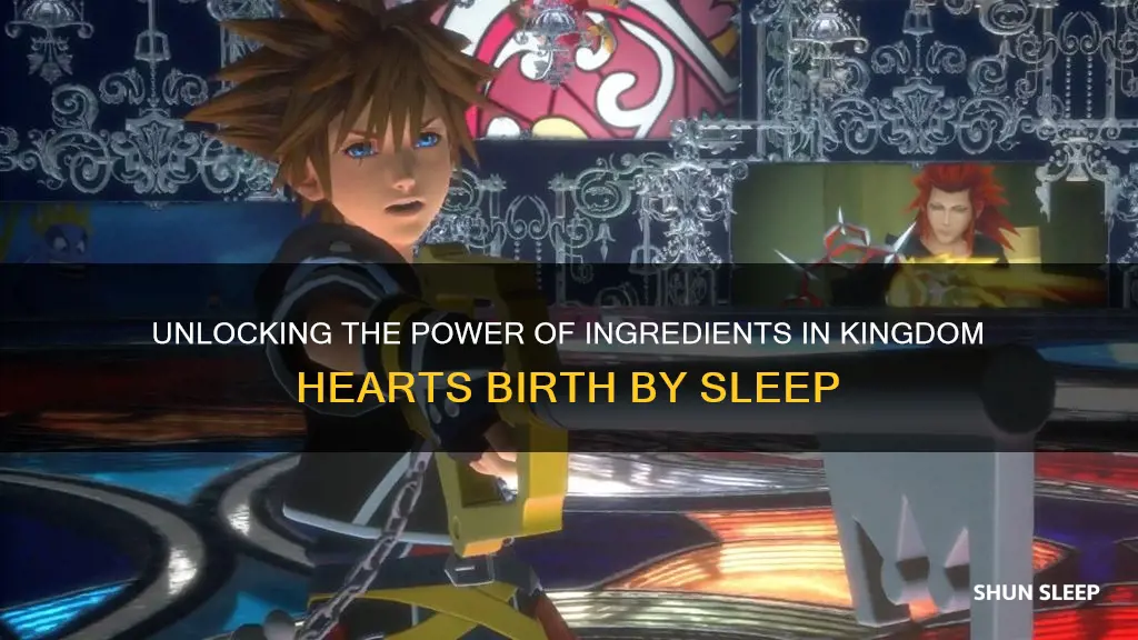 how to use ingredients in kingdom hearts birth by sleep