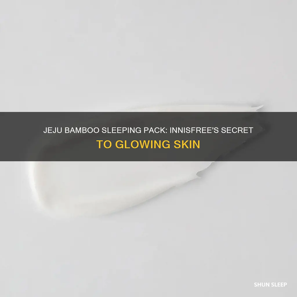 how to use innisfree jeju bamboo sleeping pack