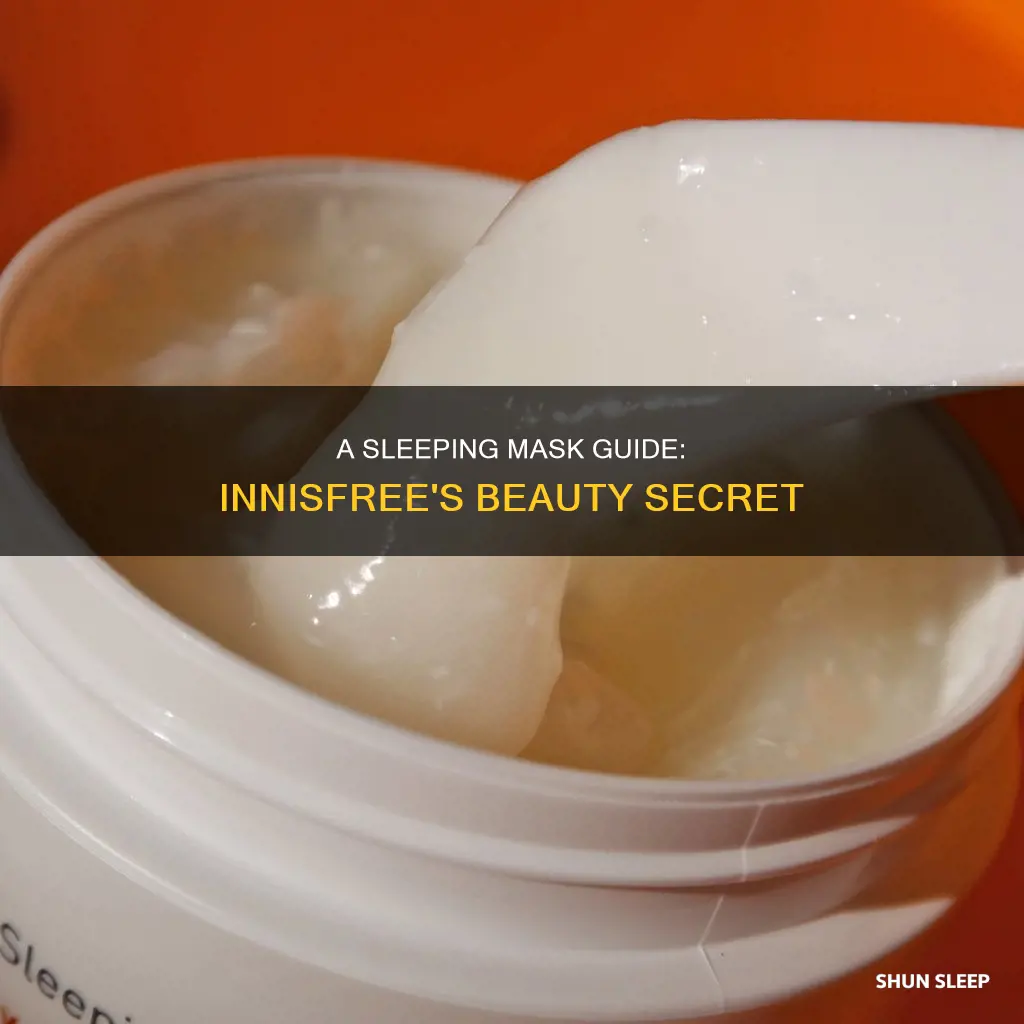 how to use innisfree sleeping mask