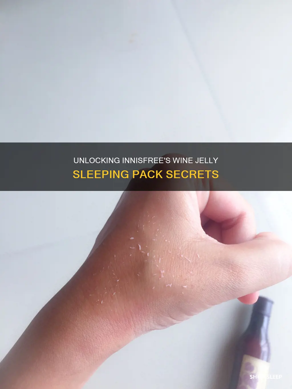 how to use innisfree wine jelly sleeping pack