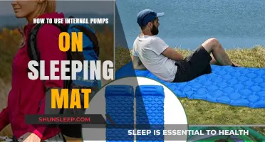 Inflate Your Sleeping Mat with Internal Pumps