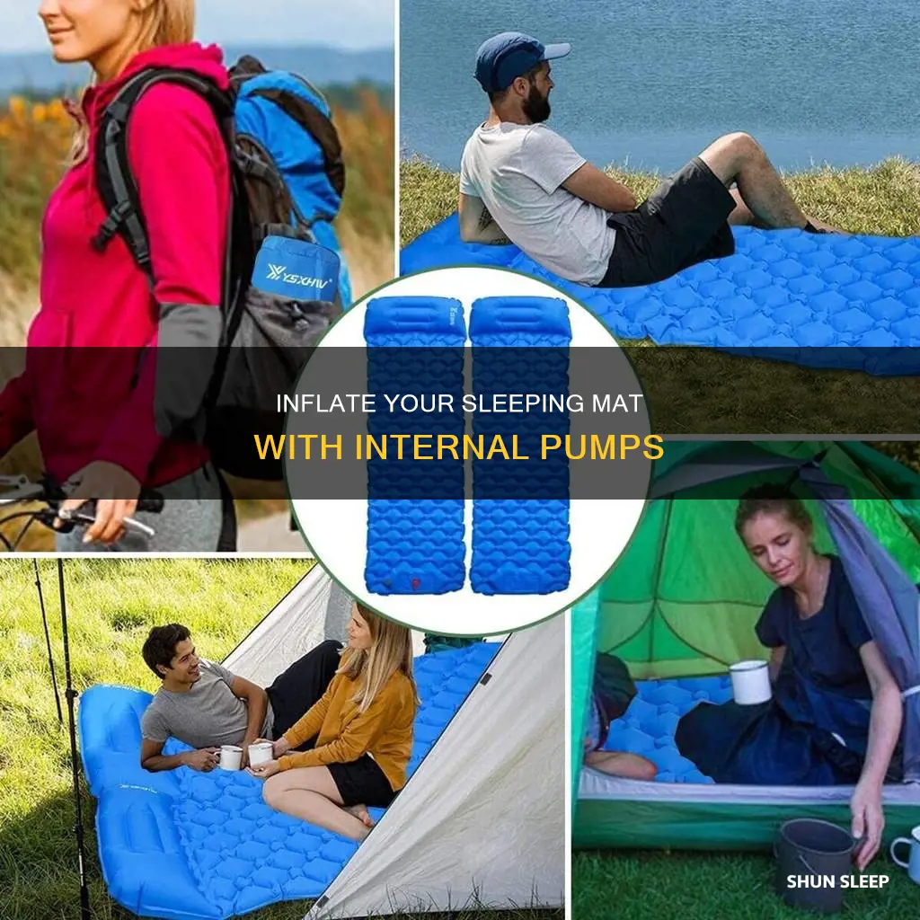 how to use internal pumps on sleeping mat