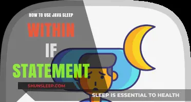 Using Java Sleep within an If Statement