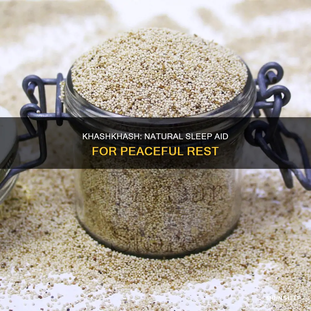 how to use khashkhash for sleep