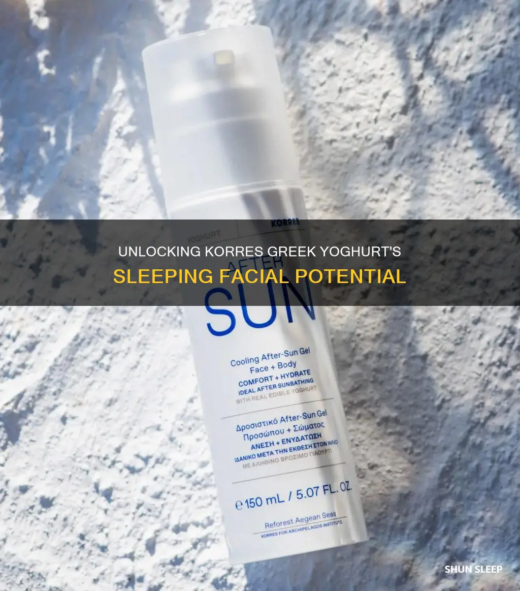 how to use korres greek yoghurt sleeping facial