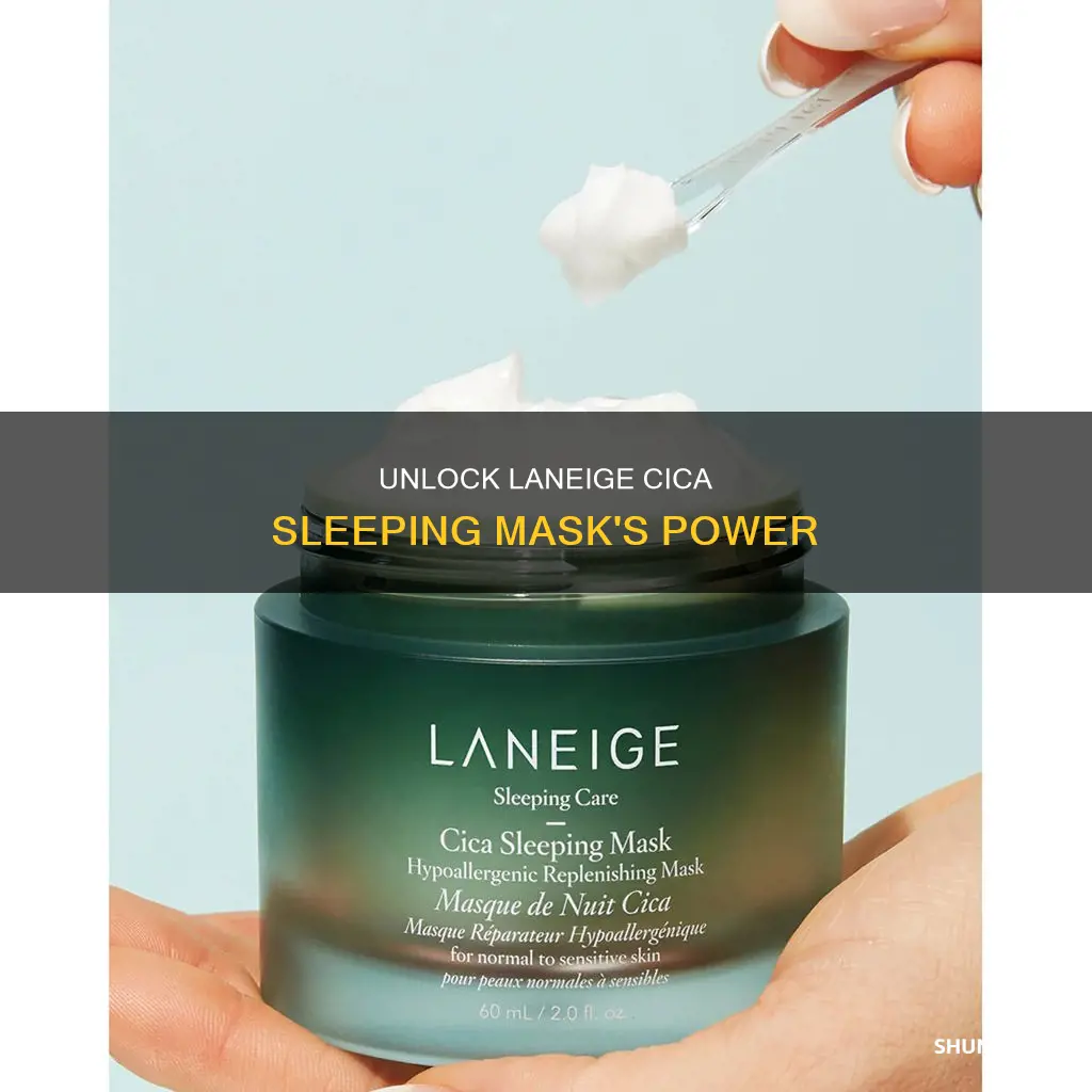 how to use laneige cica sleeping mask