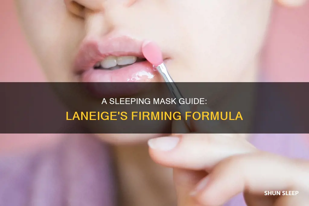 how to use laneige firming sleeping mask