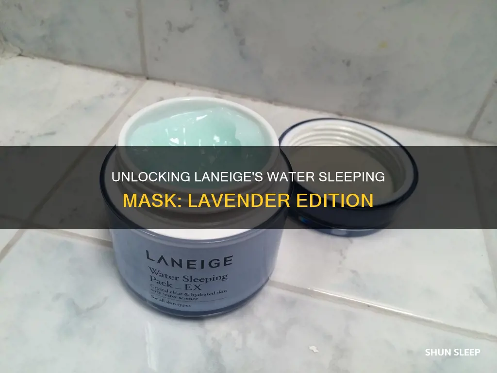 how to use laneige water sleeping mask lavender