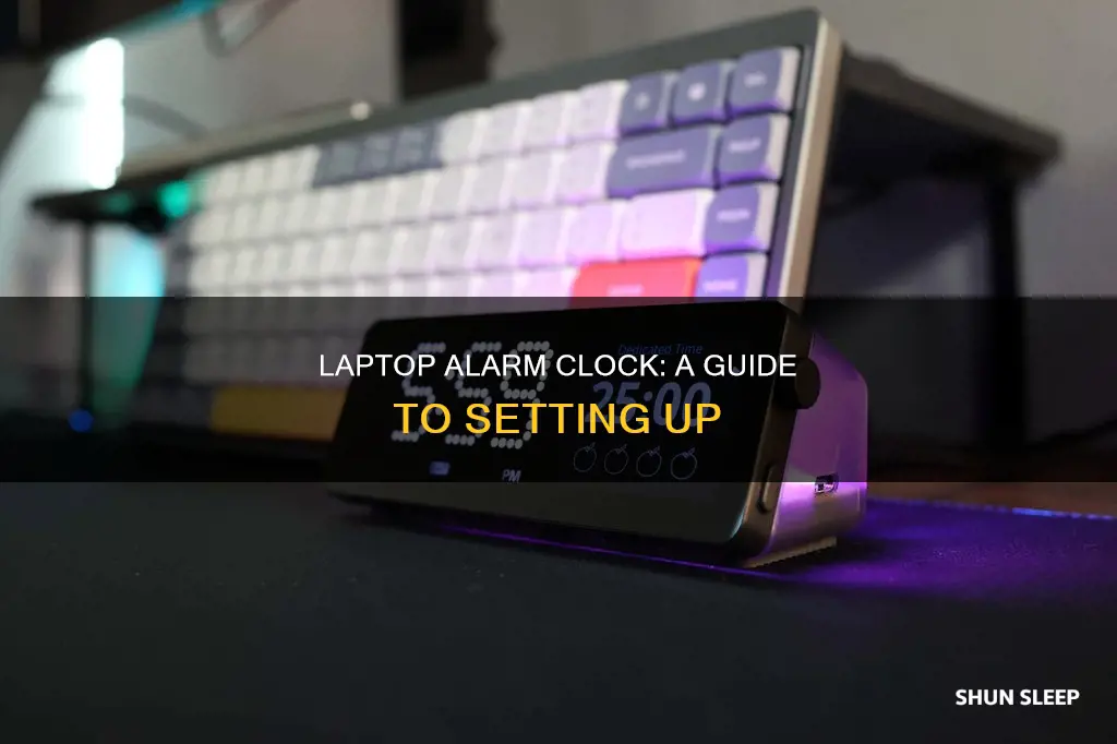 how to use laptop as an alarm clock when sleeping