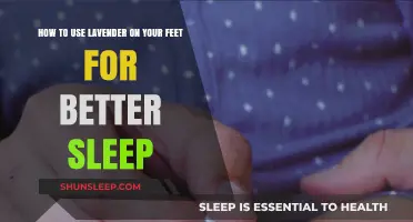 Lavender on Feet: A Natural Sleep Aid