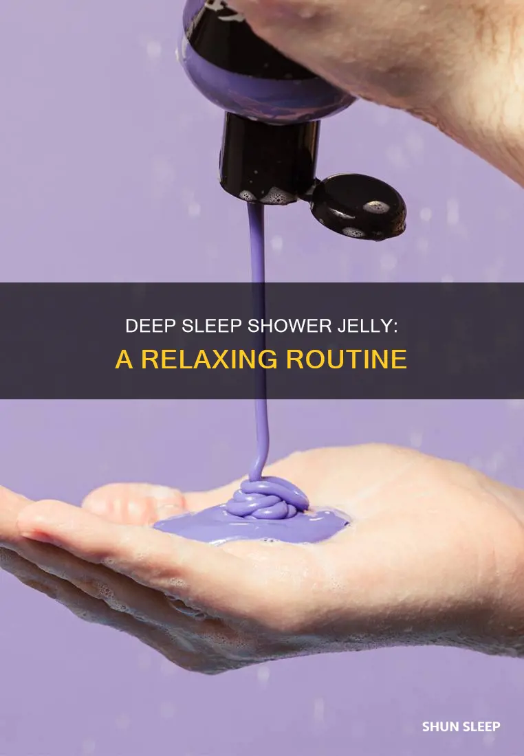 how to use lush deep sleep shower jelly