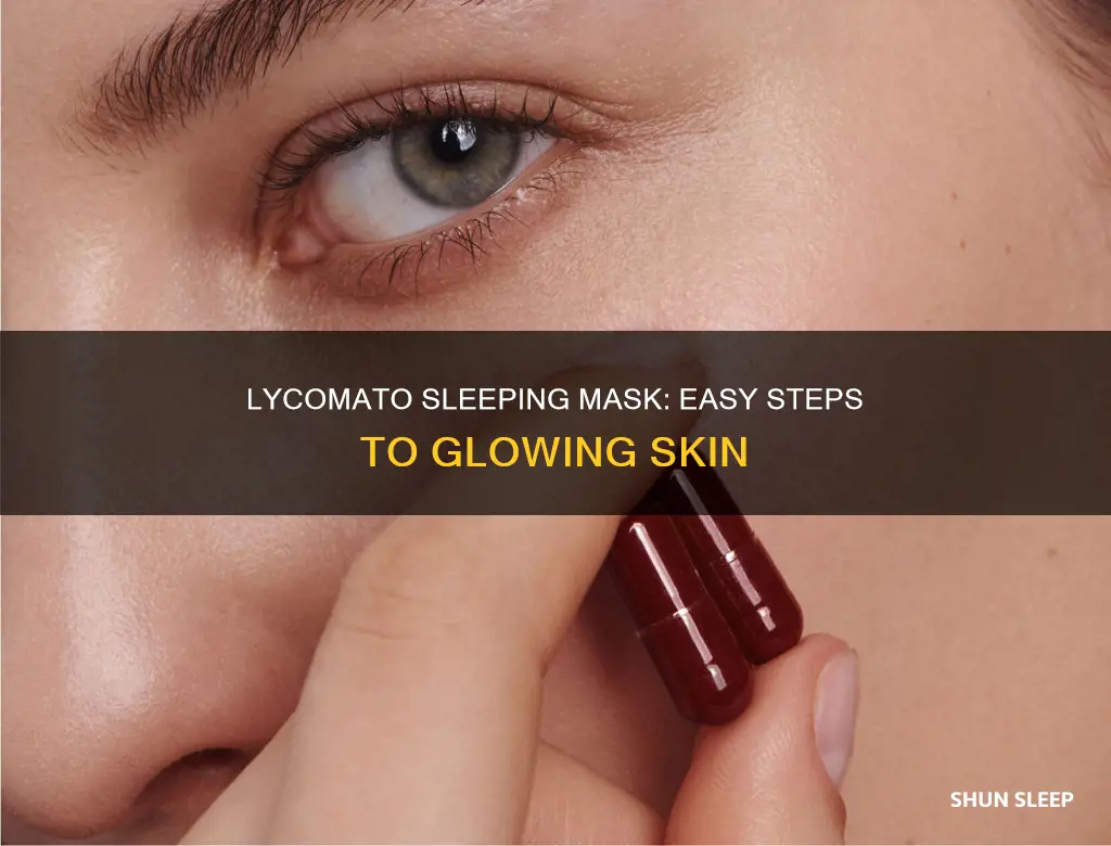 how to use lycomato sleeping mask