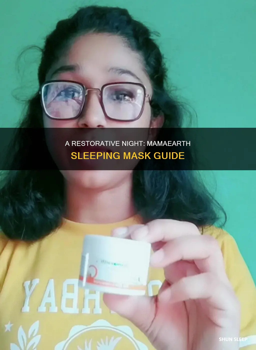 how to use mamaearth sleeping mask