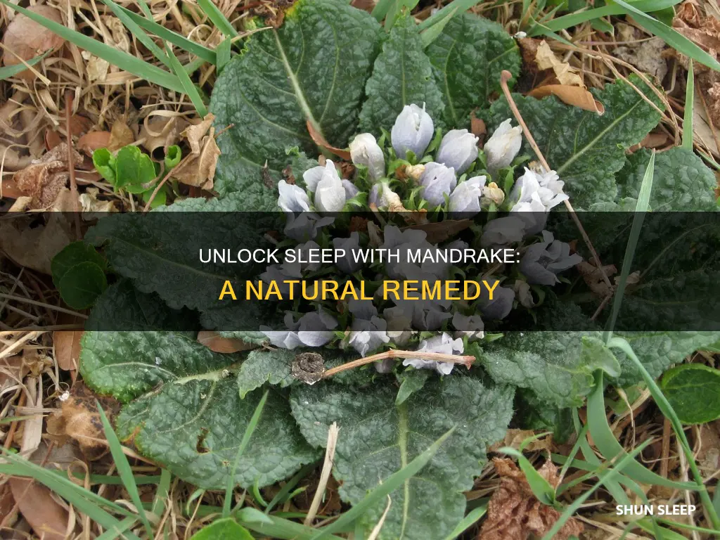 how to use mandrake for sleep