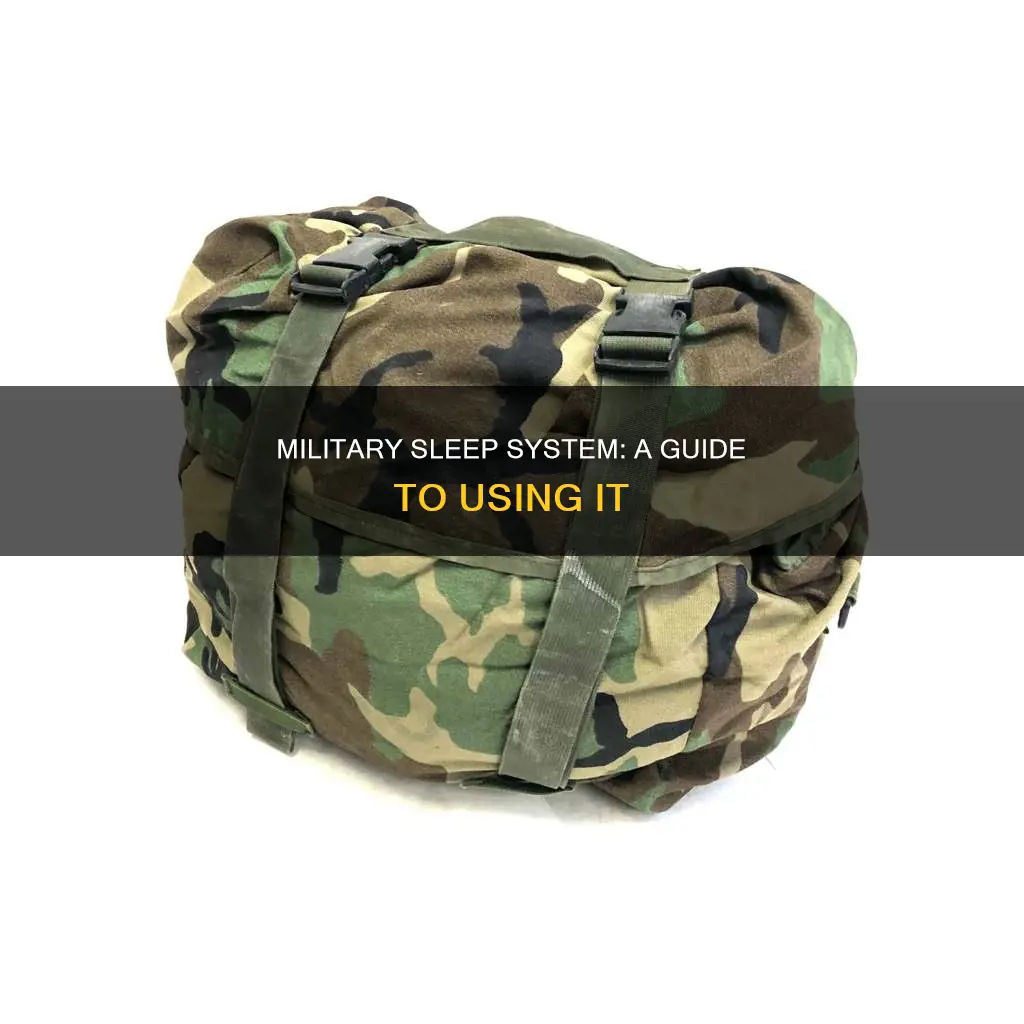 how to use military sleep system