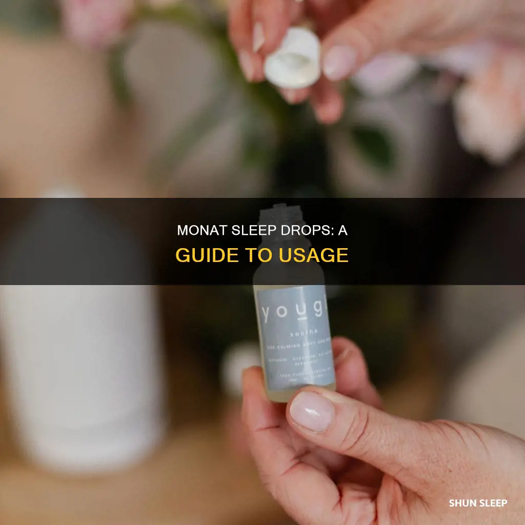 how to use monat sleep drops